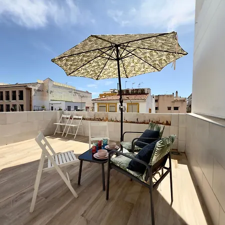 アパート Calterr - Loft Con Terraza Privada, Wifi, Recien Reformado *